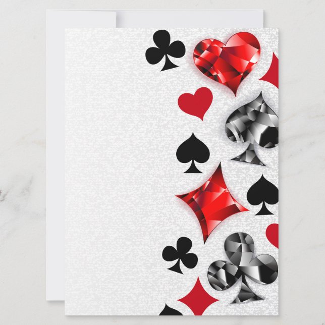 Poker Player Gambler Playing Card Suits Las Vegas (Front)