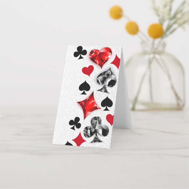 Poker Player Gambler Playing Card Suits Las Vegas (Back)