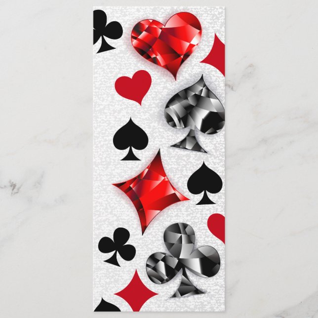 Poker Player Gambler Playing Card Suits Las Vegas (Front)
