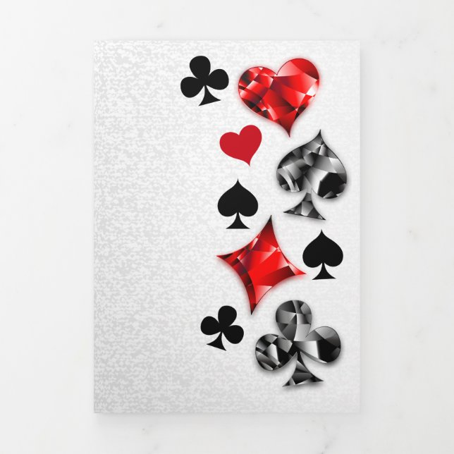 Poker Player Gambler Playing Card Suits Las Vegas (Cover)