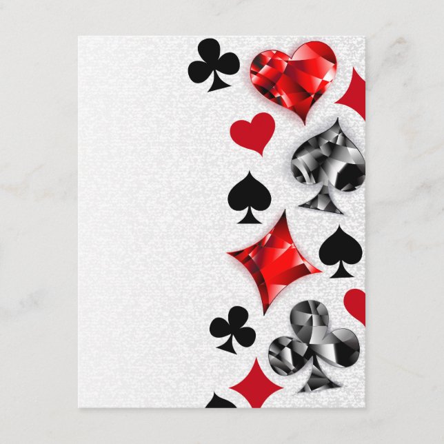 Poker Player Gambler Playing Card Suits Las Vegas (Front)