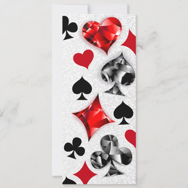 Poker Player Gambler Playing Card Suits Las Vegas (Front)