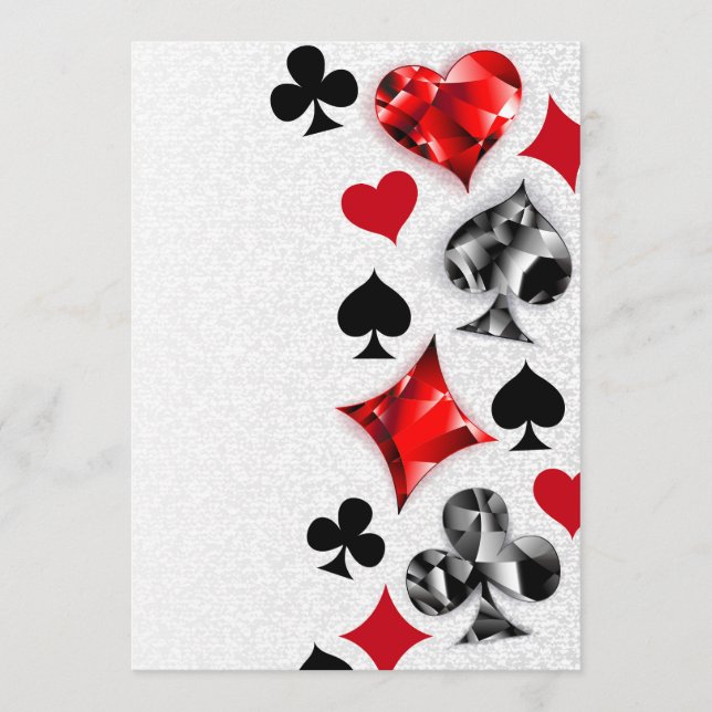 Poker Player Gambler Playing Card Suits Las Vegas (Front)