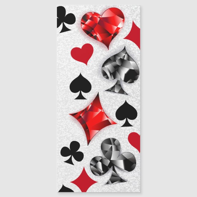 Poker Player Gambler Playing Card Suits Las Vegas (Front)
