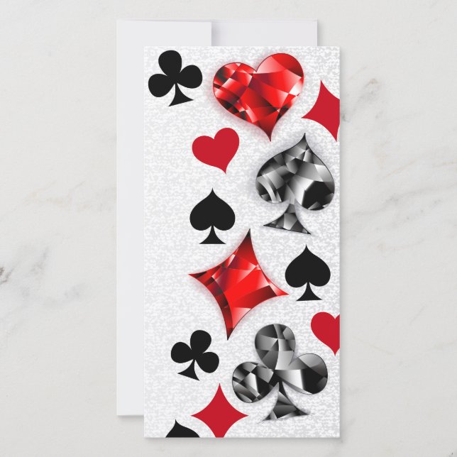 Poker Player Gambler Playing Card Suits Las Vegas (Front)