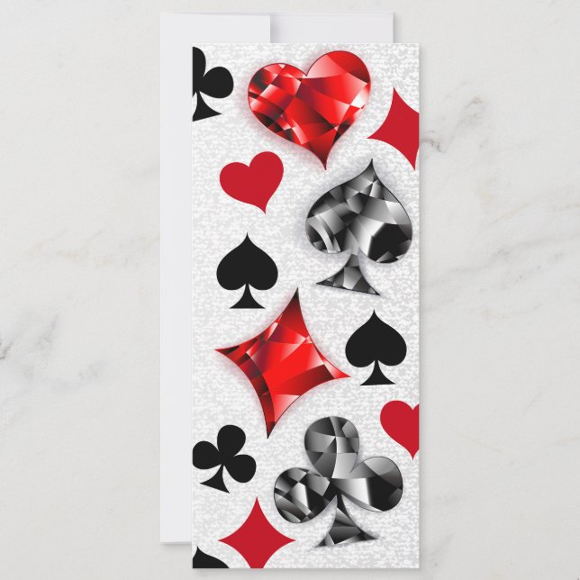 Poker Player Gambler Playing Card Suits Las Vegas (Front)