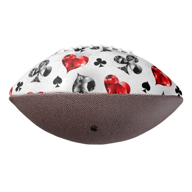 Poker Player Gambler Playing Card Suits Las Vegas American Football (Rotated 270)