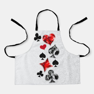 Poker Player Gambler Playing Card Suits Las Vegas Apron