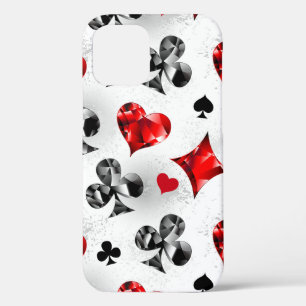 Poker Player Gambler Playing Card Suits Las Vegas iPhone 12 Case