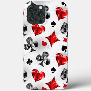 Poker Player Gambler Playing Card Suits Las Vegas iPhone 13 Pro Max Case