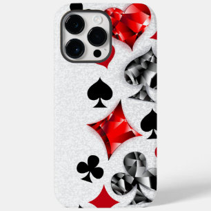Poker Player Gambler Playing Card Suits Las Vegas Case-Mate iPhone 14 Pro Max Case