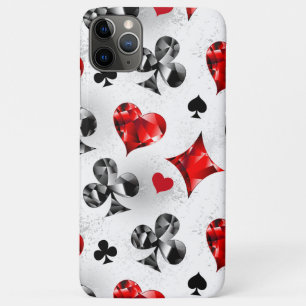 Poker Player Gambler Playing Card Suits Las Vegas iPhone 11 Pro Max Case