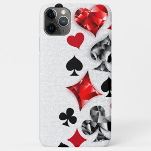 Poker Player Gambler Playing Card Suits Las Vegas iPhone 11 Pro Max Case