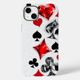 Poker Player Gambler Playing Card Suits Las Vegas Case-Mate iPhone 14 Plus Case