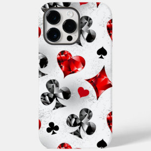 Poker Player Gambler Playing Card Suits Las Vegas Case-Mate iPhone 14 Pro Max Case