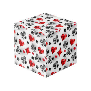 Poker Player Gambler Playing Card Suits Las Vegas Cube