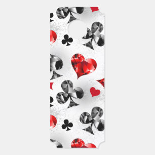 Poker Player Gambler Playing Card Suits Las Vegas Door Hanger