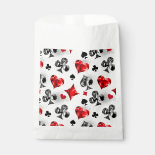 Poker Player Gambler Playing Card Suits Las Vegas Favour Bags