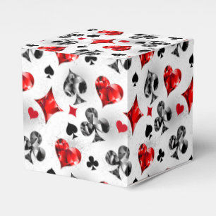 Poker Player Gambler Playing Card Suits Las Vegas Favour Box