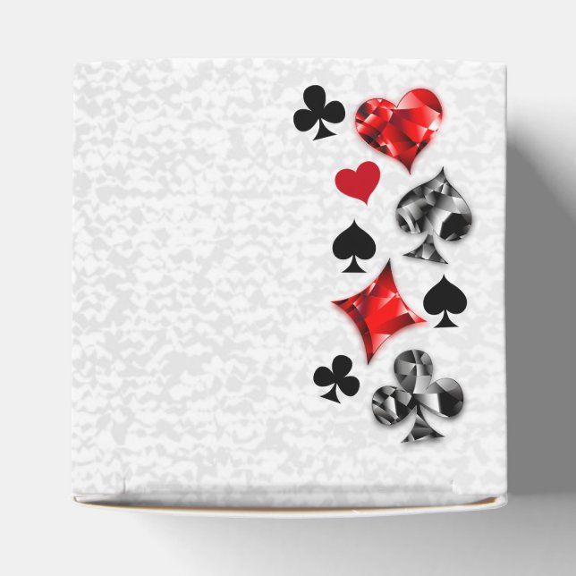 Poker Player Gambler Playing Card Suits Las Vegas Favour Box (Top)