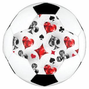 Poker Player Gambler Playing Card Suits Las Vegas Football