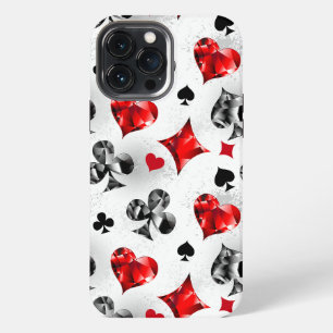 Poker Player Gambler Playing Card Suits Las Vegas iPhone 13 Pro Max Case