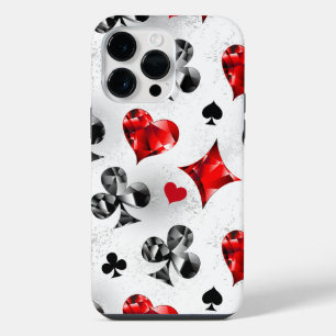 Poker Player Gambler Playing Card Suits Las Vegas iPhone 14 Pro Max Case