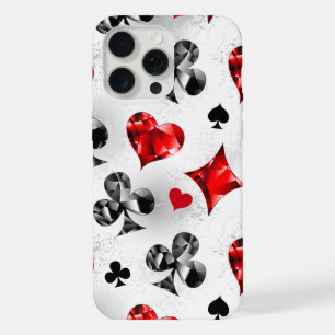 Poker Player Gambler Playing Card Suits Las Vegas iPhone 15 Pro Max Case