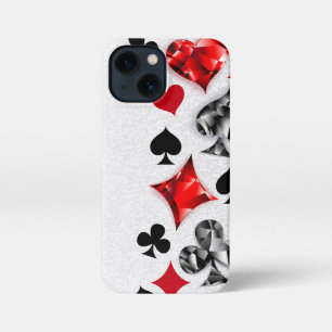 Poker Player Gambler Playing Card Suits Las Vegas iPhone 13 Mini Case