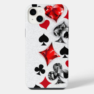 Poker Player Gambler Playing Card Suits Las Vegas iPhone 14 Plus Case