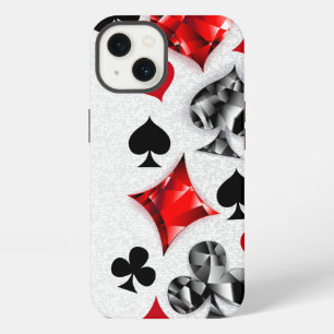 Poker Player Gambler Playing Card Suits Las Vegas iPhone 13 Case