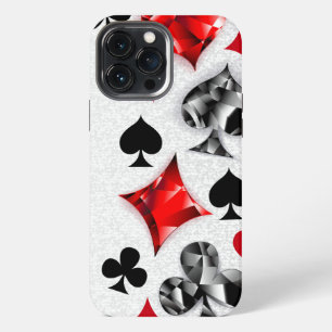 Poker Player Gambler Playing Card Suits Las Vegas iPhone 13 Pro Max Case