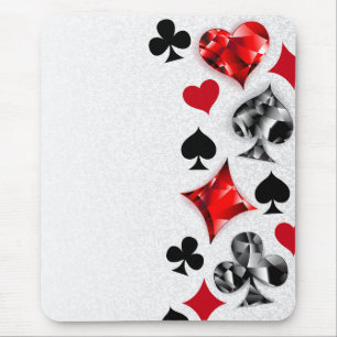 Poker Player Gambler Playing Card Suits Las Vegas Mouse Mat