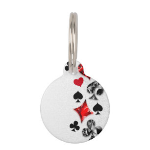 Poker Player Gambler Playing Card Suits Las Vegas Pet Tag