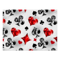 Poker Player Gambler Playing Card Suits Las Vegas