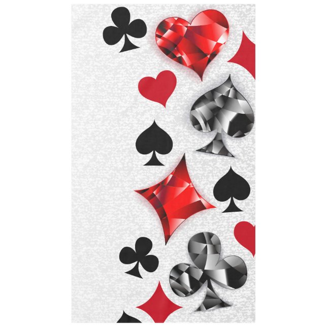 Poker Player Gambler Playing Card Suits Las Vegas Tablecloth (Front)