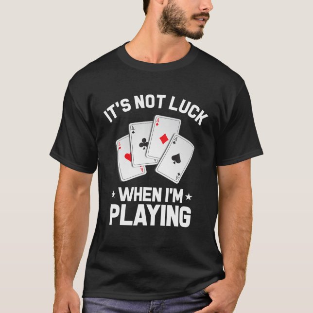 Poker Player Gambler Royal Flush Jackpot Pik Pot B T-Shirt (Front)