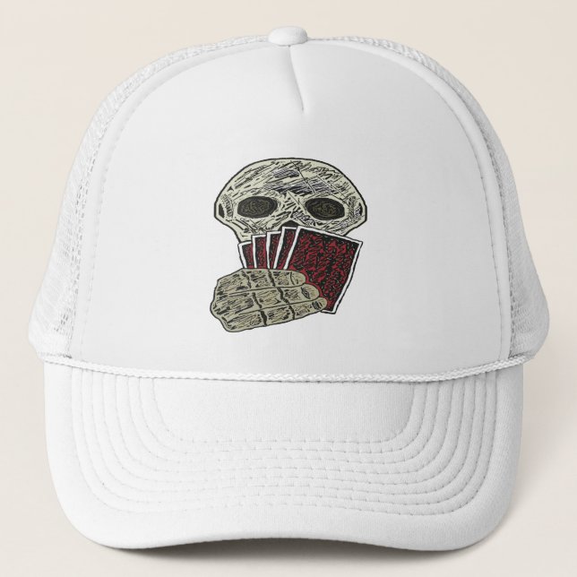 Poker Player Trucker Hat (Front)