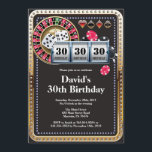 Poker Playing Card Casino Gold birthday invitation<br><div class="desc">Poker Playing Card Casino Gold birthday invitation. Casino theme gold glitter invite,  18th 20th 21st 30th 40th 50th 60th 70th 80th 90th 100th,  Any age. For further customisation,  please click the "Customise it" button and use our design tool to modify this template.</div>