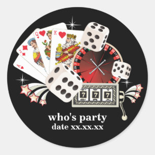 Poker Playing Card, casino, party stickers