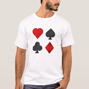 Poker: Playing Card Suits: T-Shirt: Black Jack T-Shirt