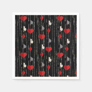Poker playing card symbols. napkin