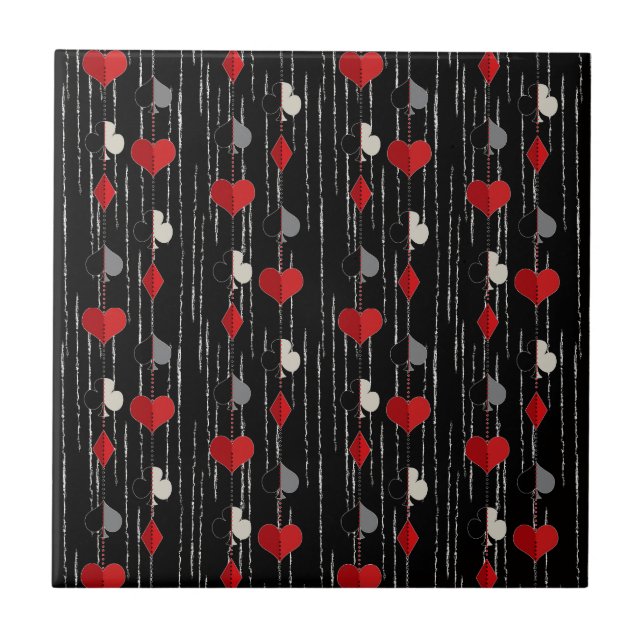 Poker playing card symbols. tile (Front)