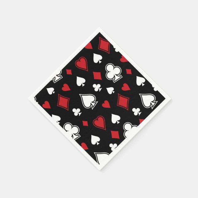 Poker Playing Cards Napkin (Corner)