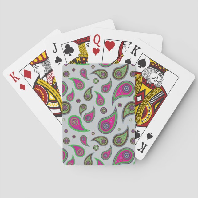 Poker Playing Cards Paisley Design (Back)