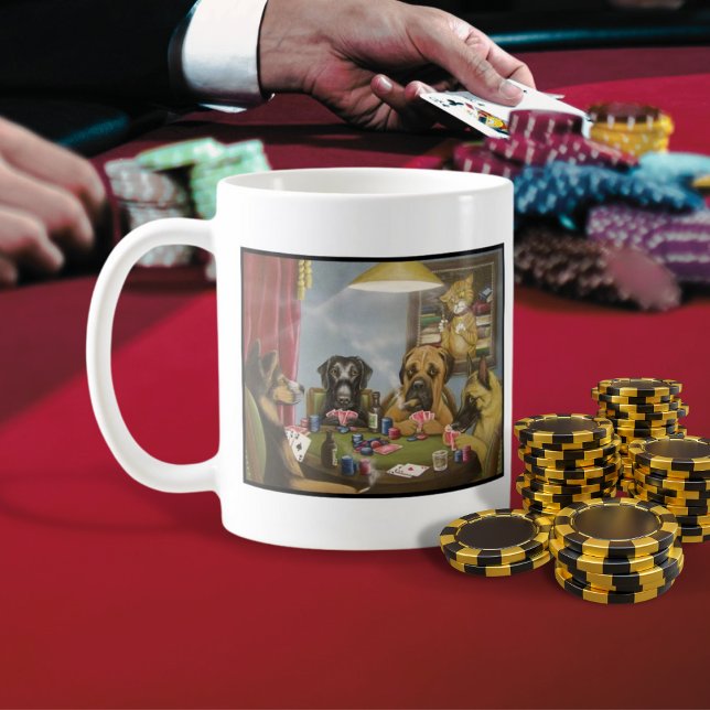 Poker Playing Dogs Coffee Mug (Creator Uploaded)