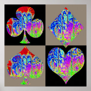 Poker: Poker Set Graffiti Lovers Poster