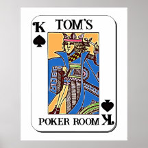 Poker Poster - Customisable - King of Spades