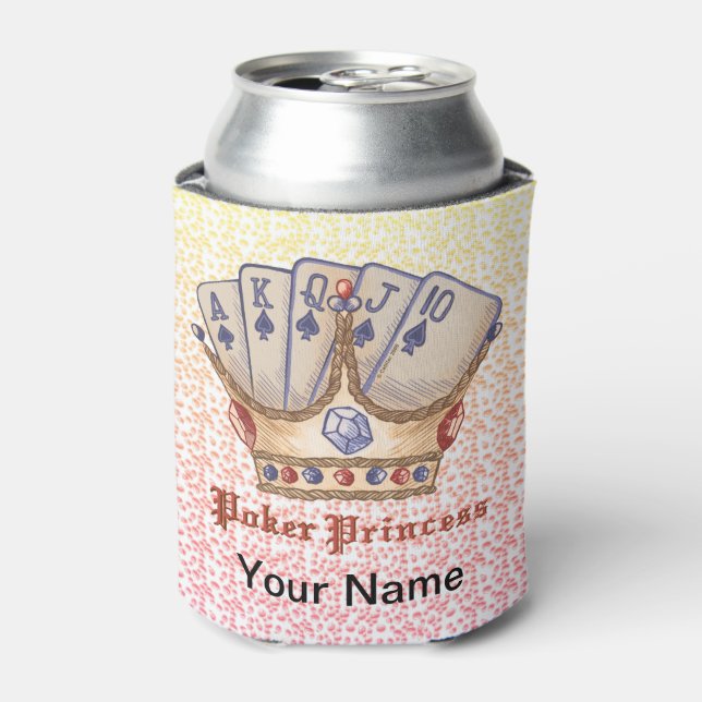 Poker Princess Can Cooler  (Can Front)