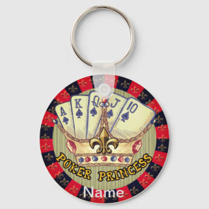 Poker Princess keychain